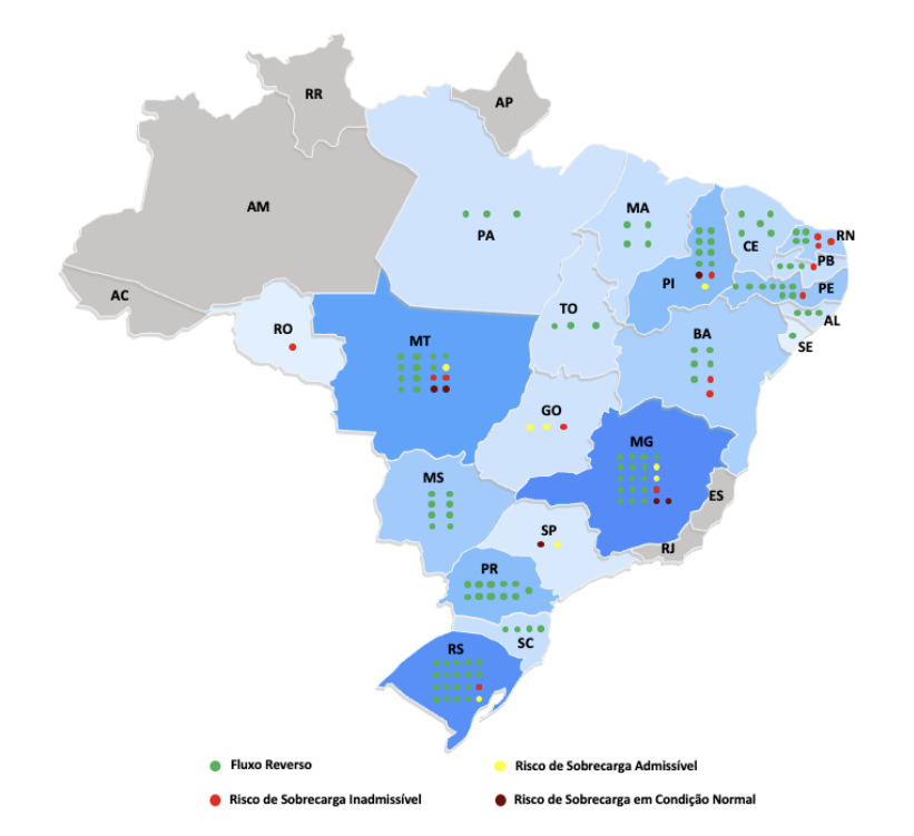 Áreas de Fluxo Reverso